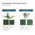 Artificial Grass Wall Faux Boxwood Panel Privacy Ivy Fence Screen Decoration for Backyard Garden Home Outdoor Indoor, 20