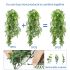 ECOOPTS 1 Pc Artificial Branches Fake Hanging Plants Artificial Hanging Greenery Plant Fake Leaves for Wall Home Garden Indoor and Outdoor Decoration (Green)