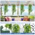 ECOOPTS 1 Pc Artificial Branches Fake Hanging Plants Artificial Hanging Greenery Plant Fake Leaves for Wall Home Garden Indoor and Outdoor Decoration (Green)