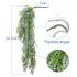 ECOOPTS 1 Pc Artificial Branches Fake Hanging Plants Artificial Hanging Greenery Plant Fake Leaves for Wall Home Garden Indoor and Outdoor Decoration (Green Light Purple)