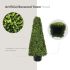 Topiary Trees Artificial Outdoor Decorative Buxus Tower Plant, Topiary UV Resistant Fake Tree for Home Garden Backyard Office Indoor Outdoor