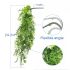 ECOOPTS 1 Pc Artificial Branches Fake Hanging Plants Artificial Hanging Greenery Plant Fake Leaves for Wall Home Garden Indoor and Outdoor Decoration (Green)