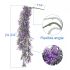 ECOOPTS 1 Pc Artificial Branches Fake Hanging Plants Artificial Hanging Greenery Plant Fake Leaves for Wall Home Garden Indoor and Outdoor Decoration (Purple)